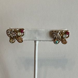 Butterfly Sparkly Stud Earrings